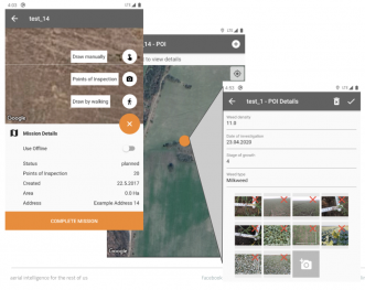 Groundscouter allows you to collect images and preset indicators by PO